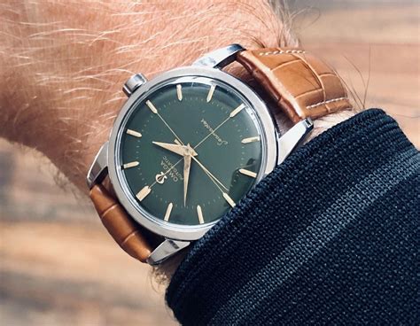 vintage omega seamaster green dial.